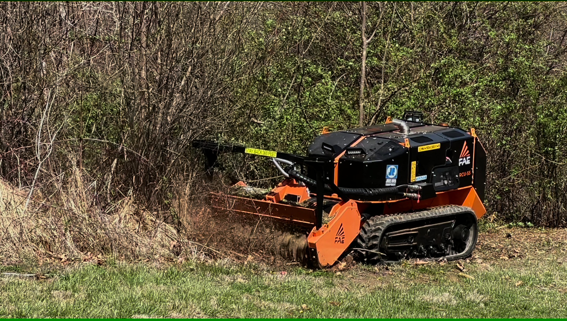 FAE RCU-55 clearing dense brush edge